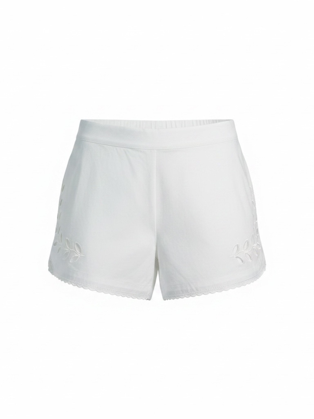 Vineyard Vines Women's White
Cotton Eyelet Hem Pull-On
Shorts - Picture 2 of 9
